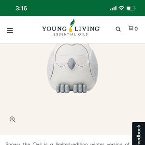 Snowy owl young living diffuser